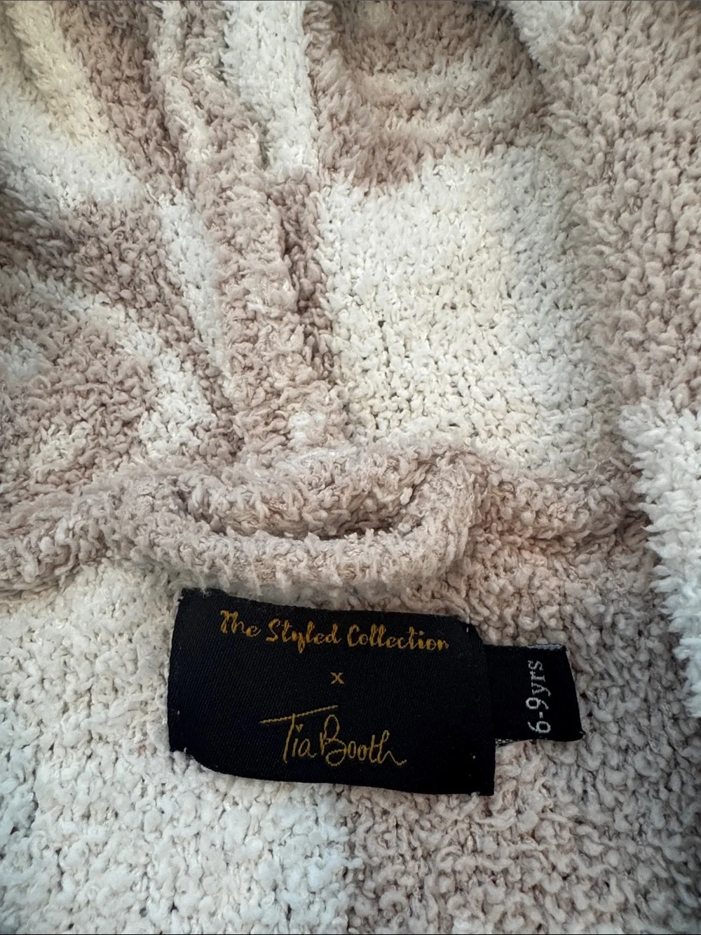 The Styled Collection x Tia Booth Plush Hooded Pajama Robe